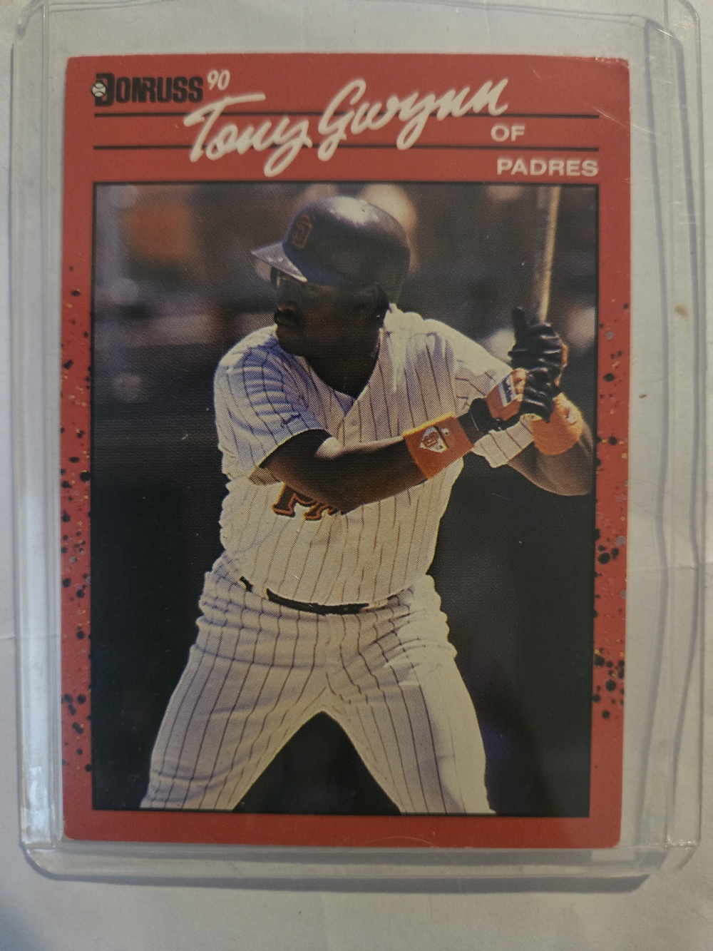 Donruss Tony Gwynn 1990 Baseball Card - Red Accent